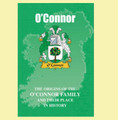 O'Connor Coat Of Arms History Irish Family Name Origins Mini Book