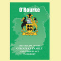 O'Rourke Coat Of Arms History Irish Family Name Origins Mini Book