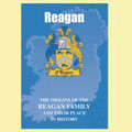 Reagan Coat Of Arms History Irish Family Name Origins Mini Book