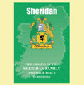 Sheridan Coat Of Arms History Irish Family Name Origins Mini Book