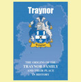 Traynor Coat Of Arms History Irish Family Name Origins Mini Book