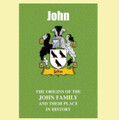 John Coat Of Arms History Welsh Family Name Origins Mini Book