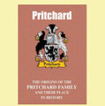 Pritchard Coat Of Arms History Welsh Family Name Origins Mini Book