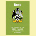 Rees Coat Of Arms History Welsh Family Name Origins Mini Book
