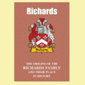 Richards Coat Of Arms History Welsh Family Name Origins Mini Book
