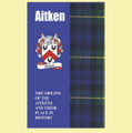 Aitken Coat Of Arms History Scottish Family Name Origins Mini Book
