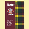 Baxter Coat Of Arms History Scottish Family Name Origins Mini Book
