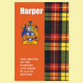 Harper Coat Of Arms History Scottish Family Name Origins Mini Book