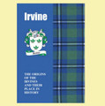 Irvine Coat Of Arms History Scottish Family Name Origins Mini Book