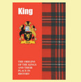 King Coat Of Arms History Scottish Family Name Origins Mini Book