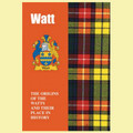Watt Coat Of Arms History Scottish Family Name Origins Mini Book