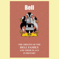 Bell Coat Of Arms History English Family Name Origins Mini Book