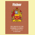 Fisher Coat Of Arms History English Family Name Origins Mini Book