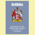 Griffiths Coat Of Arms History English Family Name Origins Mini Book