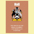 Hall Coat Of Arms History English Family Name Origins Mini Book