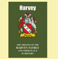 Harvey Coat Of Arms History English Family Name Origins Mini Book