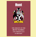 Hunt Coat Of Arms History English Family Name Origins Mini Book