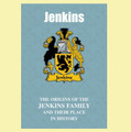 Jenkins Coat Of Arms History English Family Name Origins Mini Book