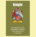 Knight Coat Of Arms History English Family Name Origins Mini Book
