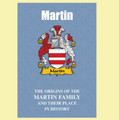 Martin Coat Of Arms History English Family Name Origins Mini Book