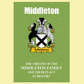 Middleton Coat Of Arms History English Family Name Origins Mini Book