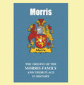 Morris Coat Of Arms History English Family Name Origins Mini Book