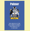 Palmer Coat Of Arms History English Family Name Origins Mini Book