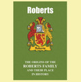 Roberts Coat Of Arms History English Family Name Origins Mini Book