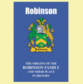 Robinson Coat Of Arms History English Family Name Origins Mini Book
