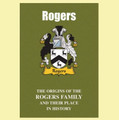Rogers Coat Of Arms History English Family Name Origins Mini Book