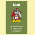 Scott Coat Of Arms History English Family Name Origins Mini Book