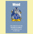 Wood Coat Of Arms History English Family Name Origins Mini Book