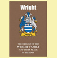 Wright Coat Of Arms History English Family Name Origins Mini Book
