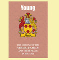 Young Coat Of Arms History English Family Name Origins Mini Book