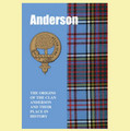 Anderson Clan Badge History Scottish Family Name Origins Mini Book
