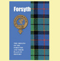 Forsyth Clan Badge History Scottish Family Name Origins Mini Book