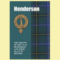 Henderson Clan Badge History Scottish Family Name Origins Mini Book