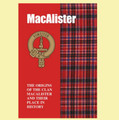 MacAlister Clan Badge History Scottish Family Name Origins Mini Book