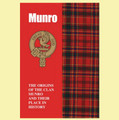 Munro Clan Badge History Scottish Family Name Origins Mini Book