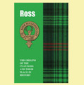 Ross Clan Badge History Scottish Family Name Origins Mini Book