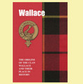 Wallace Clan Badge History Scottish Family Name Origins Mini Book