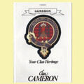 Cameron Your Clan Heritage Cameron Clan Paperback Book Alan McNie