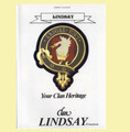 Lindsay Your Clan Heritage Lindsay Clan Paperback Book Alan McNie