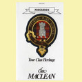 MacLean Your Clan Heritage MacLean Clan Paperback Book Alan McNie