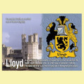 Lloyd Coat of Arms English Family Name Fridge Magnets Set of 2