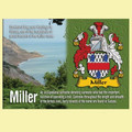 Miller Coat of Arms English Family Name Fridge Magnets Set of 2
