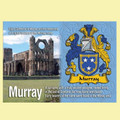 Murray Coat of Arms English Family Name Fridge Magnets Set of 2