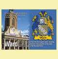 Ward Coat of Arms English Family Name Fridge Magnets Set of 2