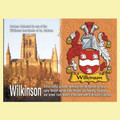Wilkinson Coat of Arms English Family Name Fridge Magnets Set of 4