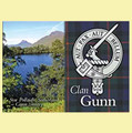 Gunn Clan Badge Scottish Family Name Fridge Magnets Set of 2